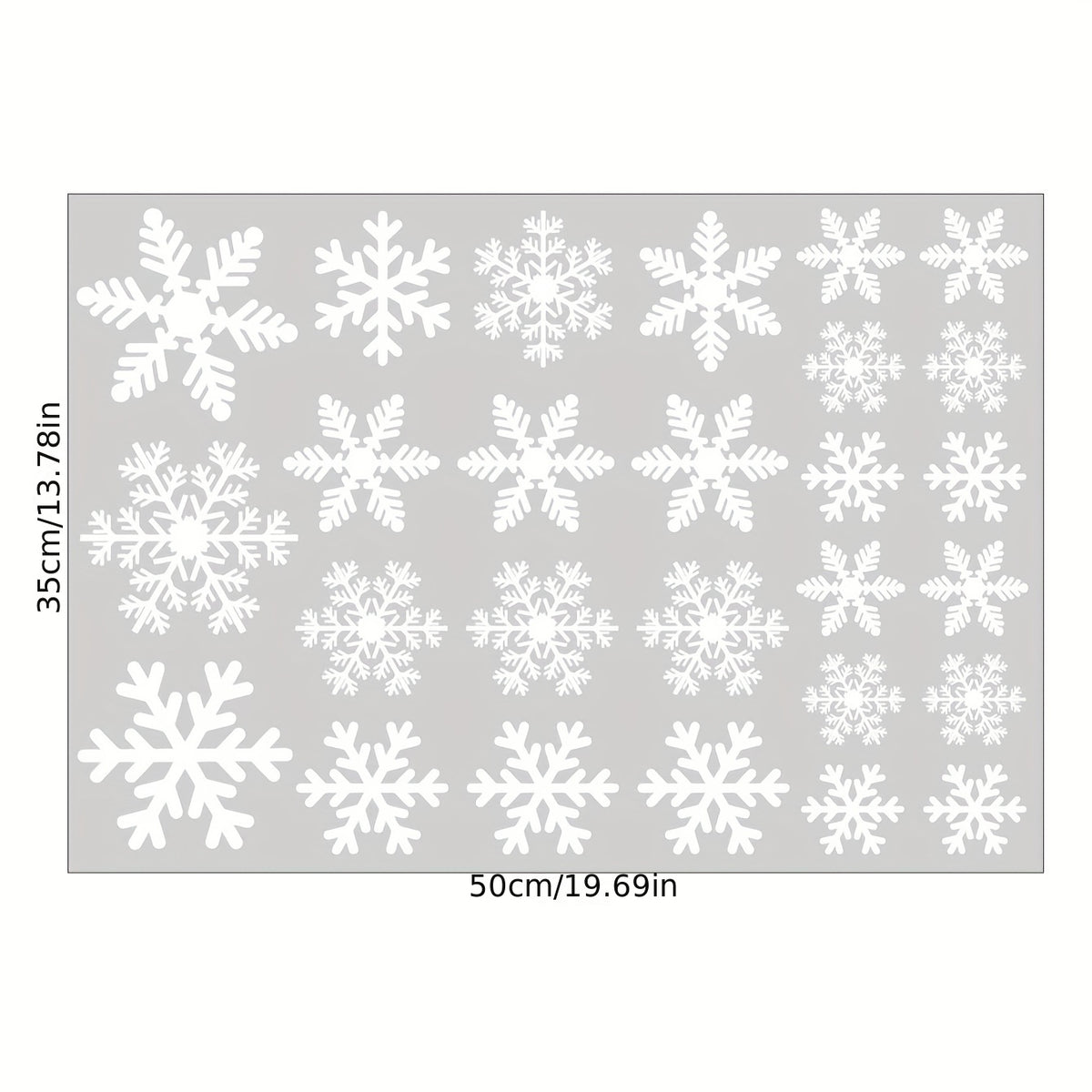 Christmas Snowflake Window Sticker Removable Waterproof Vinyl Wall Decor