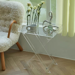Portable Acrylic Folding Table for Home and Office