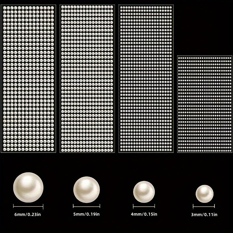 Self Adhesive Pearl Stickers For Beauty And Crafts