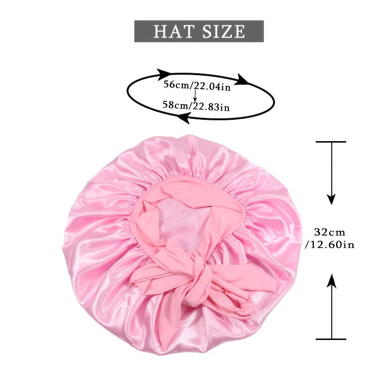 Silk Shower Caps For Women Night Cap Waterproof 