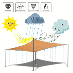 Waterproof Triangular Sun Shade Sail for Patio Garden Backyard and Carport
