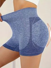 Women's High Waist Tummy Control Sports Shorts Quick Drying & Breathable
