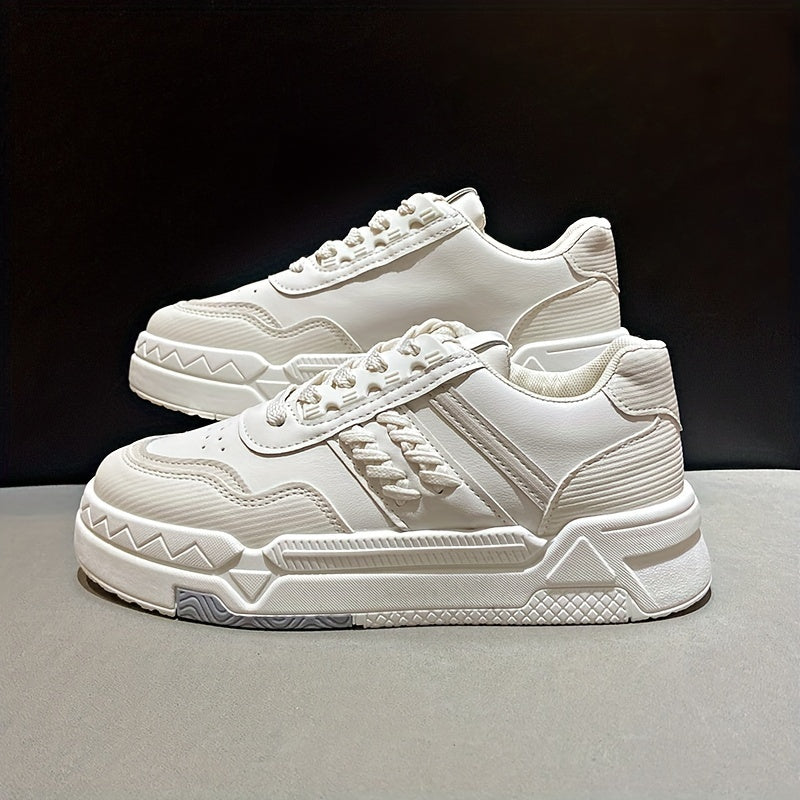 Low Cut Lace Up Skate Shoes Wear Resistance Non Slip Flat Sneakers