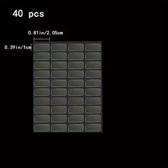 40pcs Double sided Adhesive Blind Box Foot Stickers Non-marking Strong Stickers