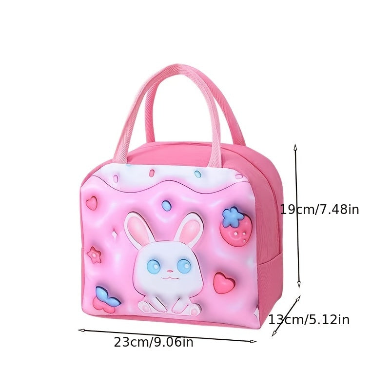 3D Cartoon Lunch Bag Insulated Portable Insulation Bag for Camping Picnic