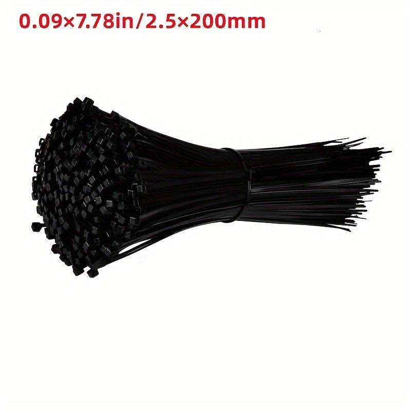 100pcs Nylon Cable Ties Cold Resistant Industrial Binding Belts