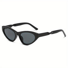 Triangle Frame Sunglasses Solid Gradient Lens Vintage Eyewear