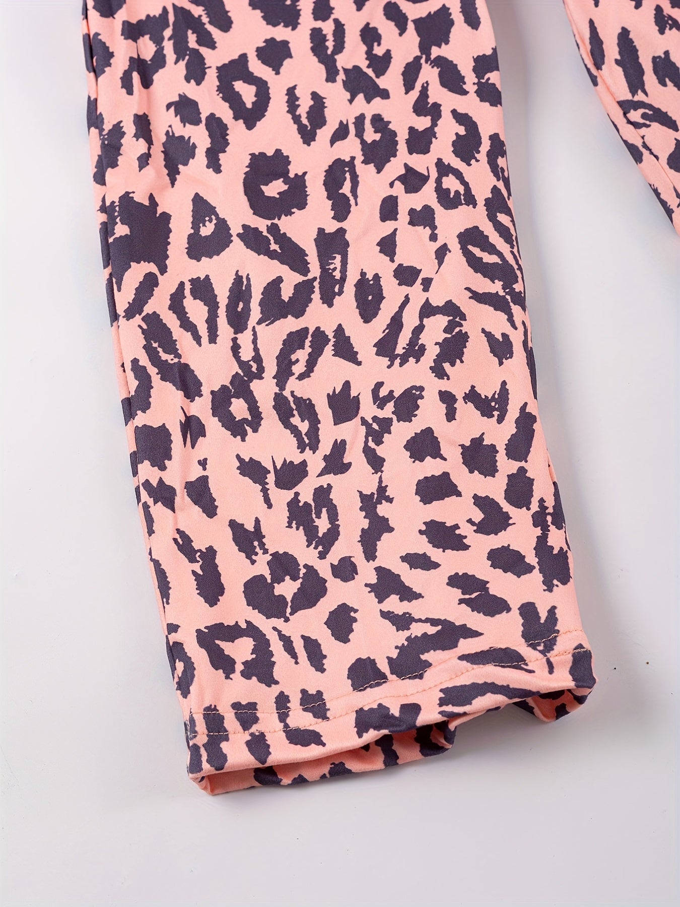 Leopard Print Ruffle Trim Jumpsuit