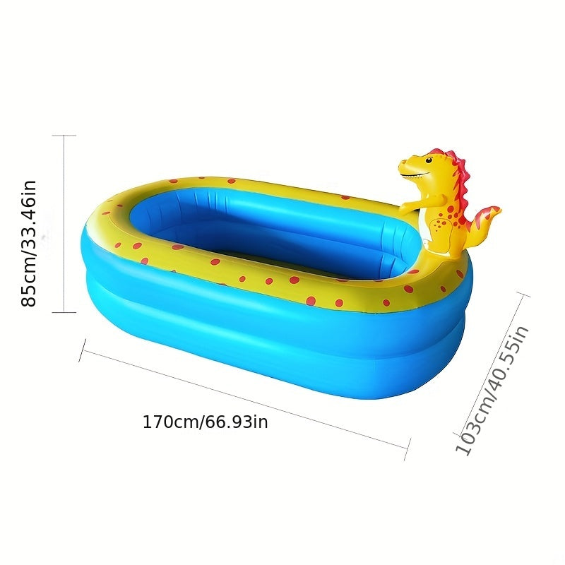Inflatable Dinosaur Water Spray Swimming Pool Indoor/Outdoor