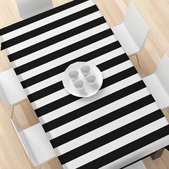 1pc Waterproof Striped Tablecloth for Holiday Party Picnic Decoration