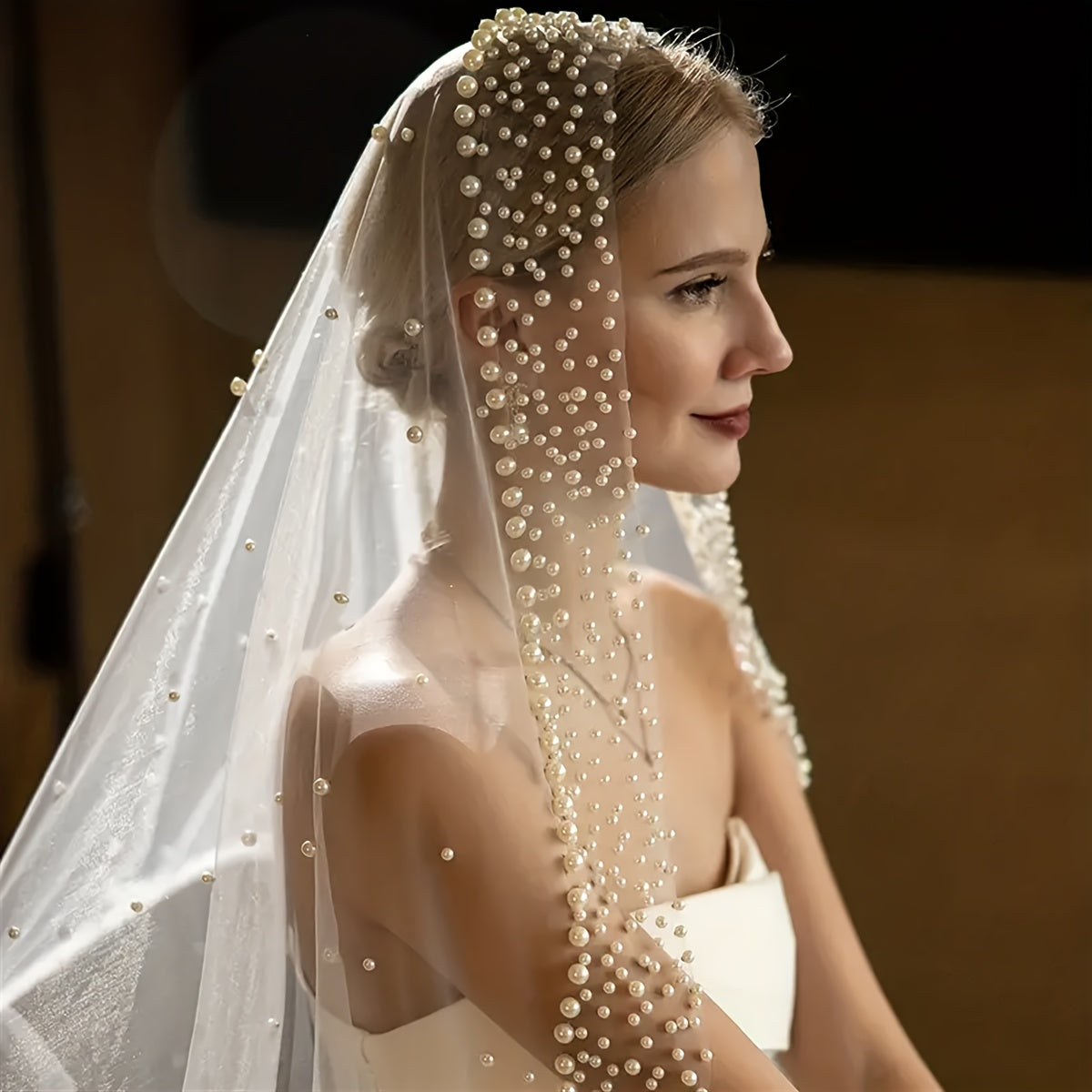 Bridal Headpiece Veil with 2m Long Train
