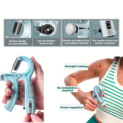 Adjustable Hand Grip Strengthener Finger Exerciser Grip Strength Trainer