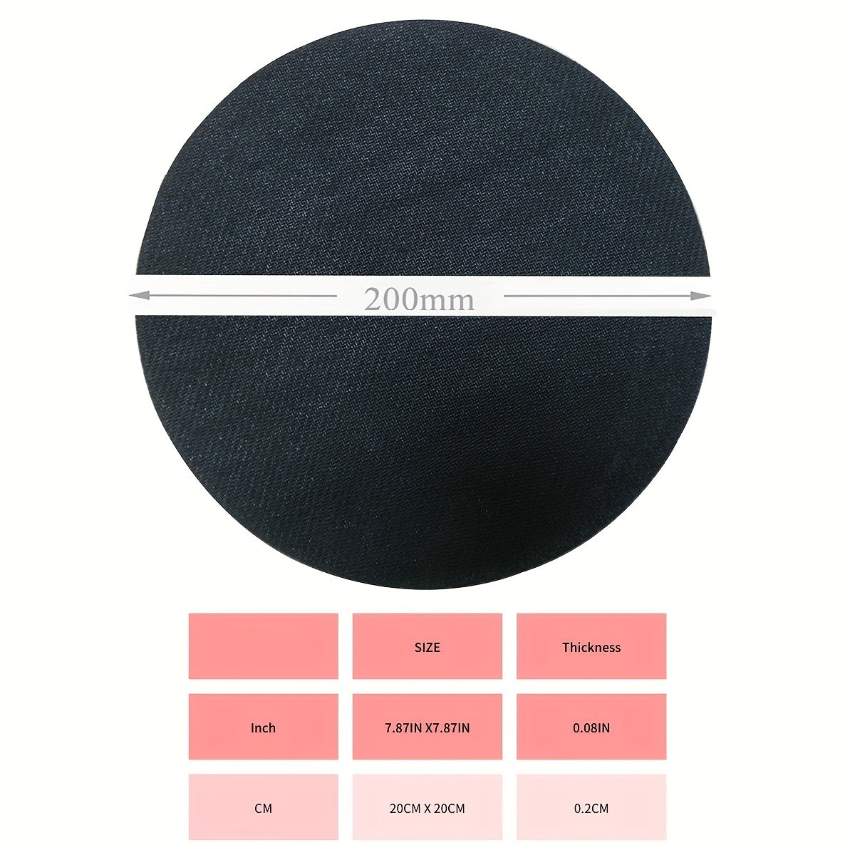 Stained Glass Floral Round Mouse Pad 7.87 Inch