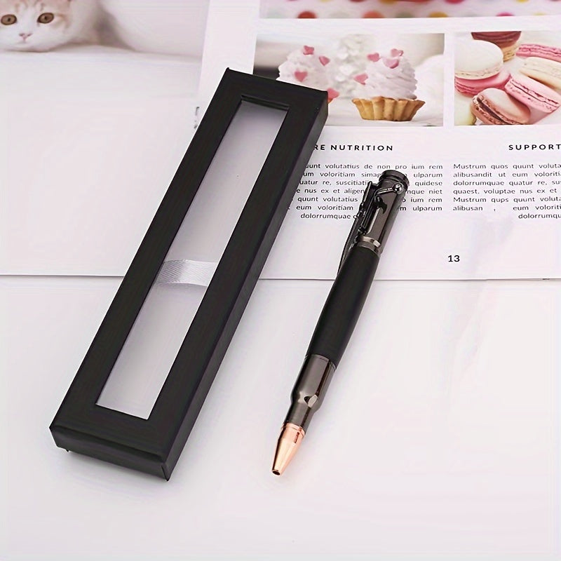 Gun Bolt Pen with Push Action Mechanism & Multifunctional Ballpoint Pen