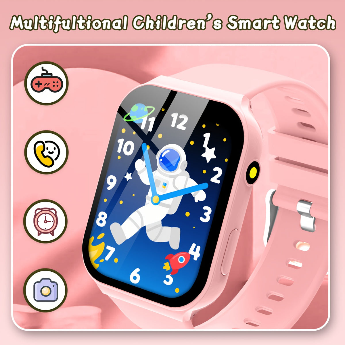 Kids' Smart Watch Educational Game Music Camera Video LED Flashlight