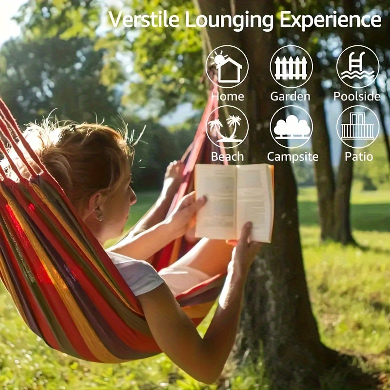 Portable Hammock with Strap & Carry Bag, Holds Up To 204.12KG