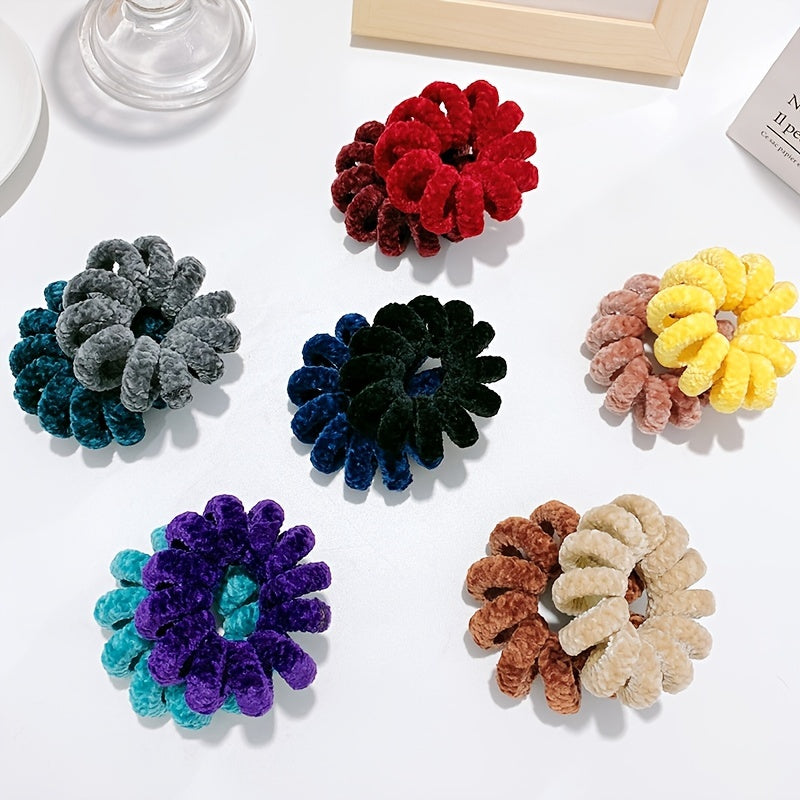 Large Spiral Hair Tie Telephone Wire Elastic Hair