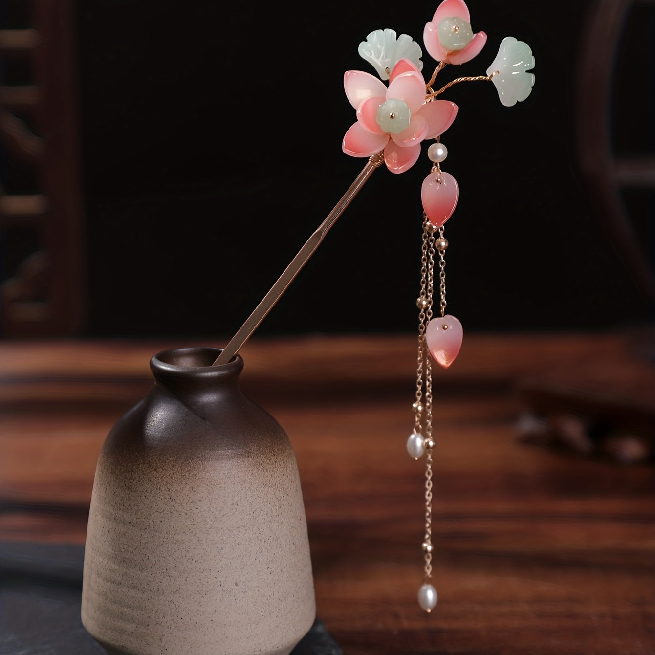 Chinese Flower Hairpin Pendant Hair Stick Hair Accessories