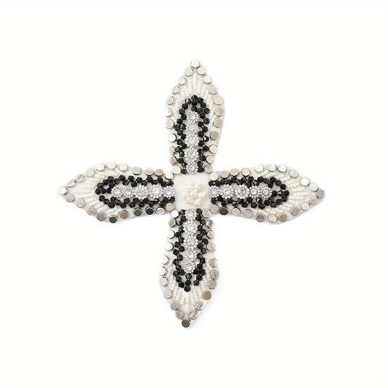 Artificial Diamond Chunky Bead Sewing Patch