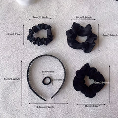 108pcs Hair Accessories Set Velvet Scrunchies Headband Tooth Head Hoop Women