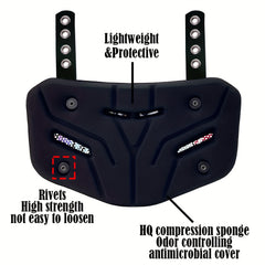 Football Back Plate with Vents Low Back Pad