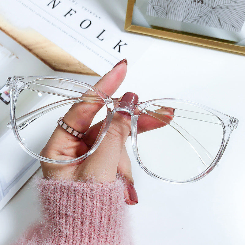 Women's Round Frame Light Blocking Glasses