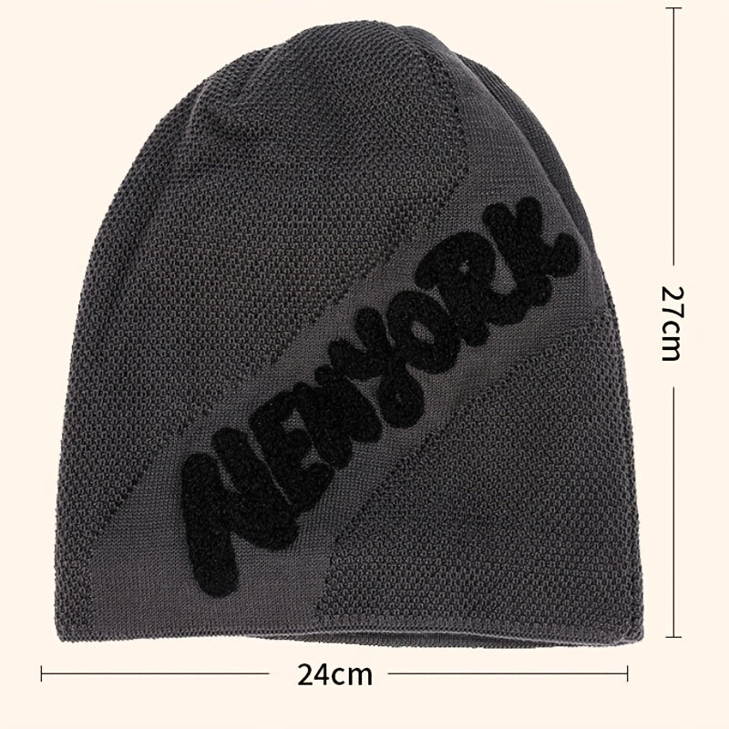 Plush Wool Knitted Hat for Men