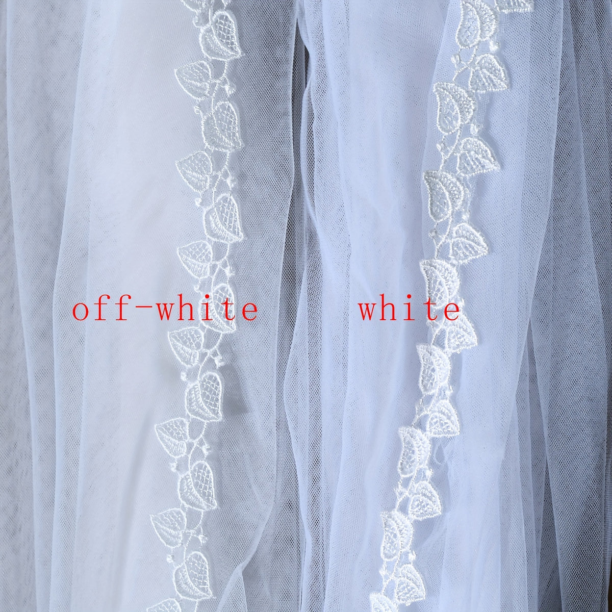 Lace Trimmed Bridal Veil Soft Nylon Wedding Accessory