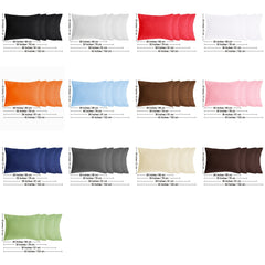 Microfiber Pillowcases Pair Envelope Closure Solid Pillow Caces