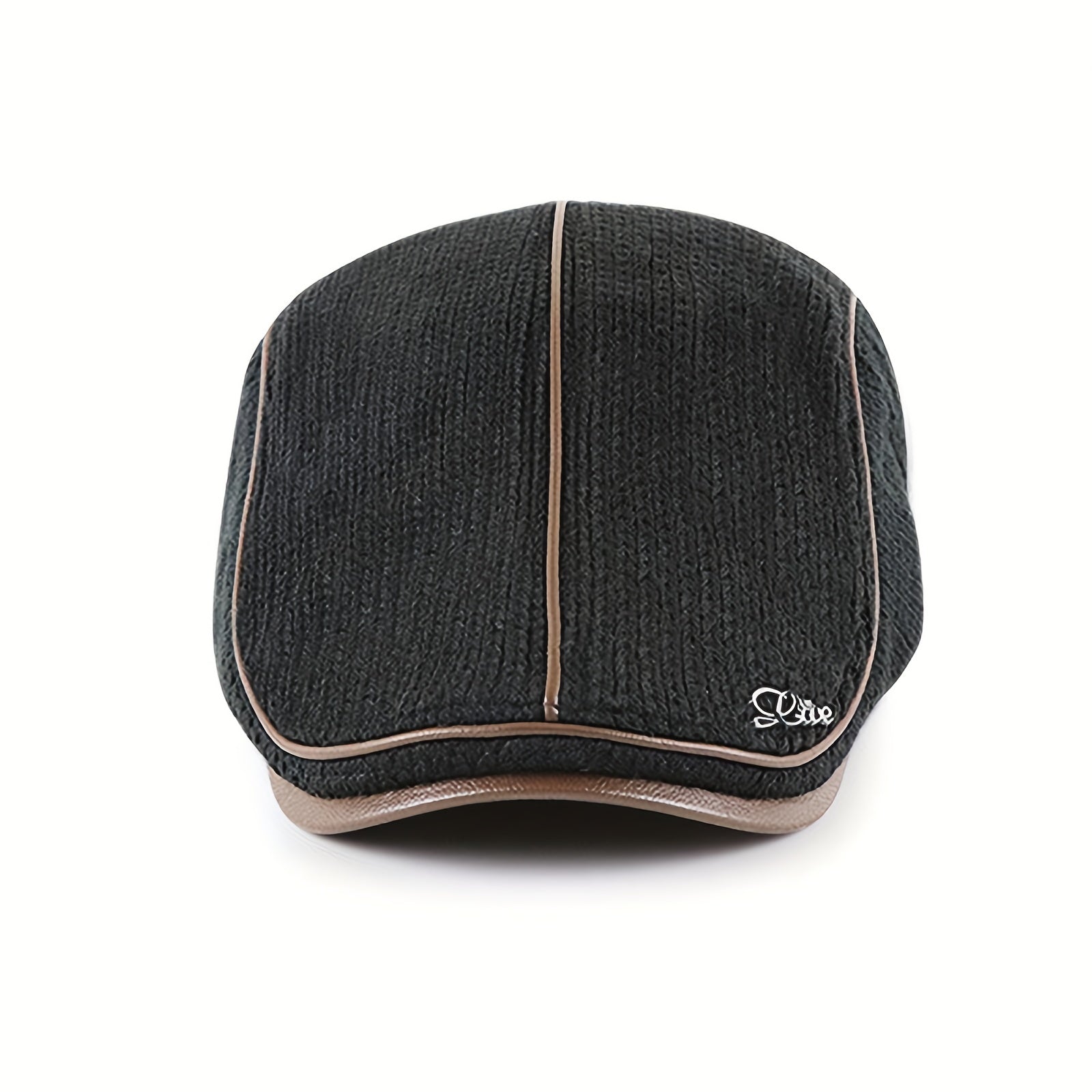Knitted Newsboy Caps For Men Beret Hat Cabbie Golf Cap
