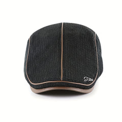 Knitted Newsboy Caps For Men Beret Hat Cabbie Golf Cap