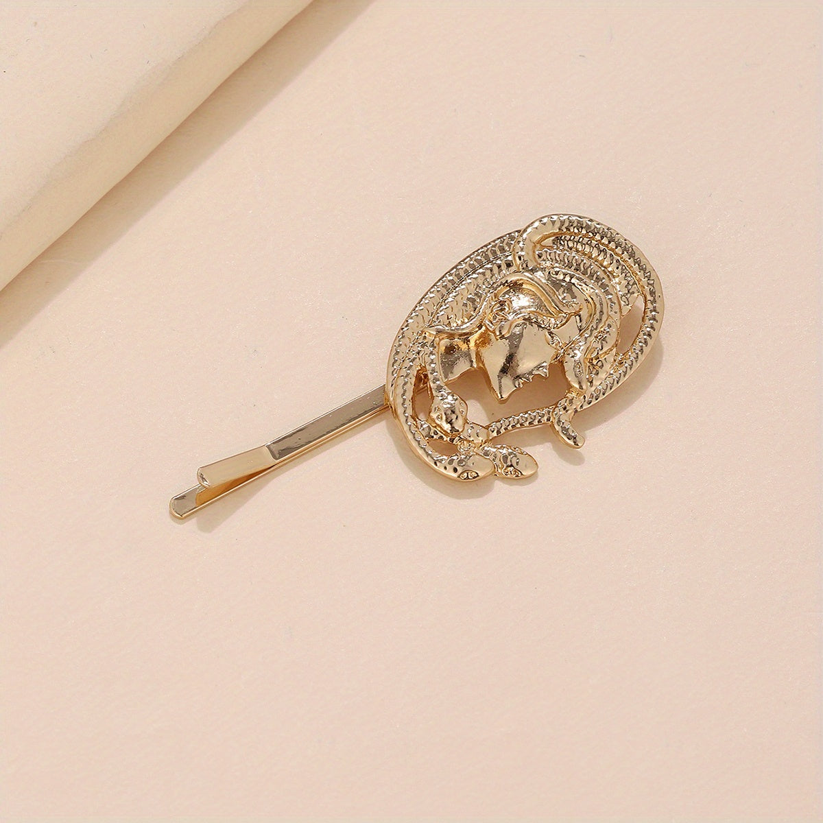 Snake Charm Metal Hair Pin Y2K Punk Bobby Pin