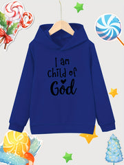 Girl Print Cotton Pullover Hooded Sweatshirt