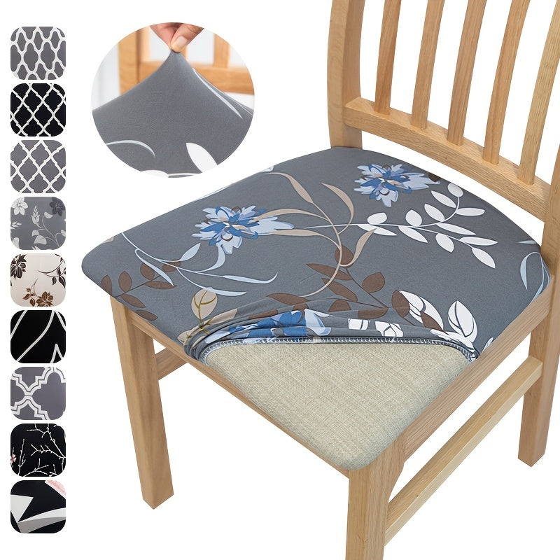 Stretchy Removable Dining Chair Seat Covers Washable Slipcover