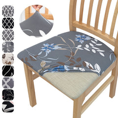 Stretchy Removable Dining Chair Seat Covers Washable Slipcover