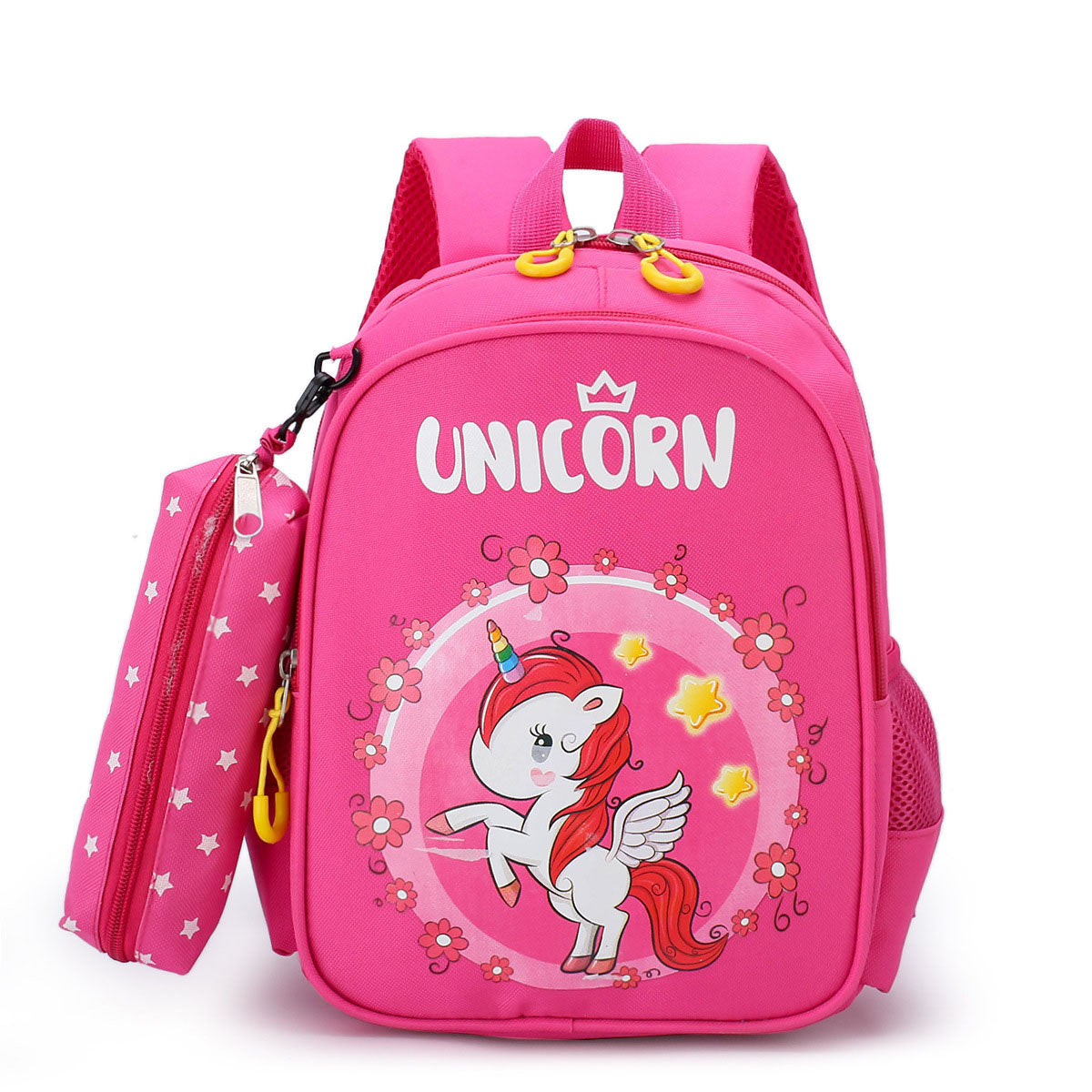 Unicorn Skateboard Dinosaur Children's Backpack + Pencil Case