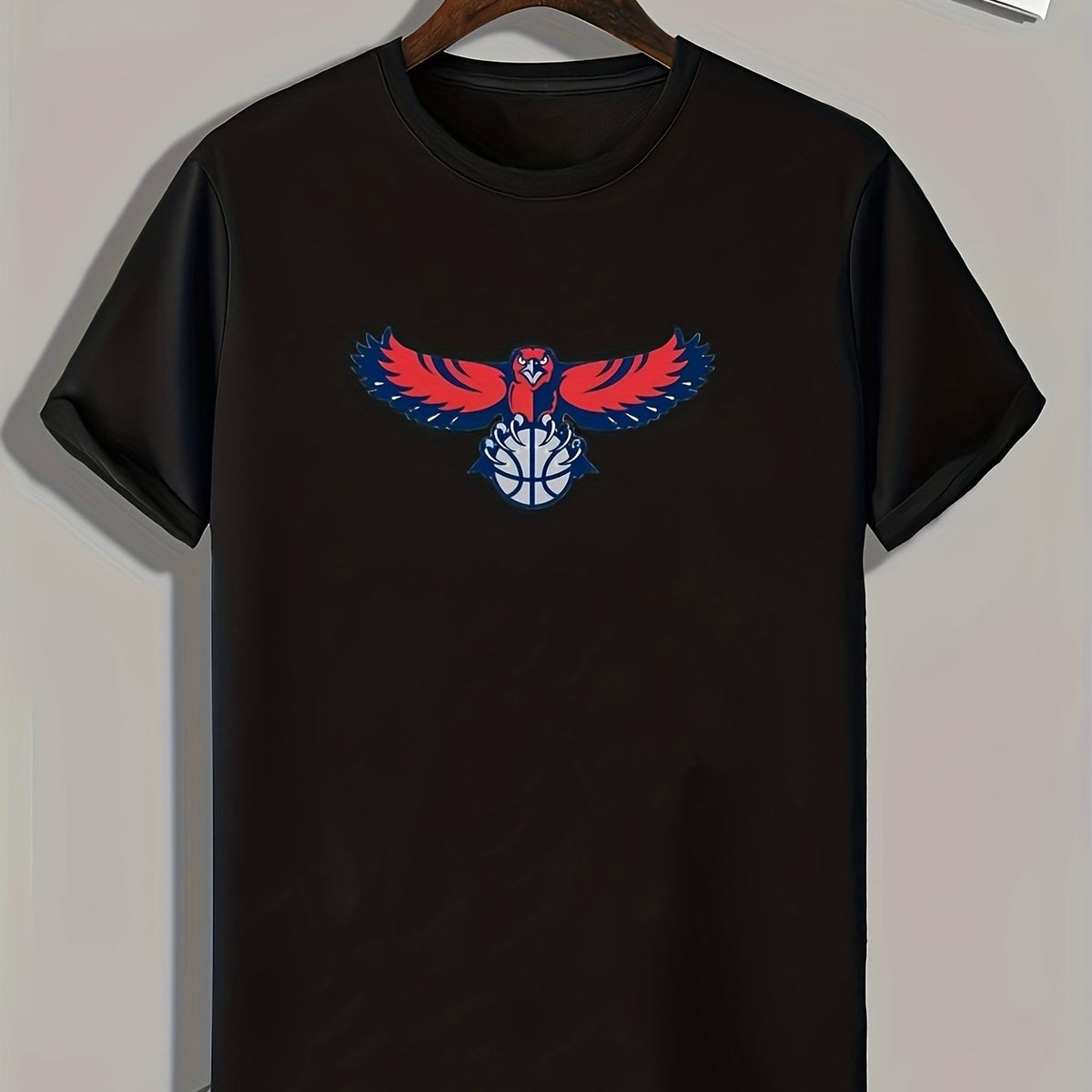 Eagle Print Graphic Tee for Men - Casual Summer T-shirt