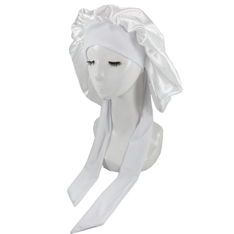 Silk Shower Caps For Women Night Cap Waterproof 