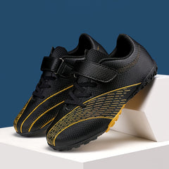 Boy's Turf Football Boots Anti Skid Lace Up TF Soccer Cleats