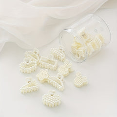 16 PCS Faux Pearl Hair Claw Head Jewelry Hair Accessories For Women
