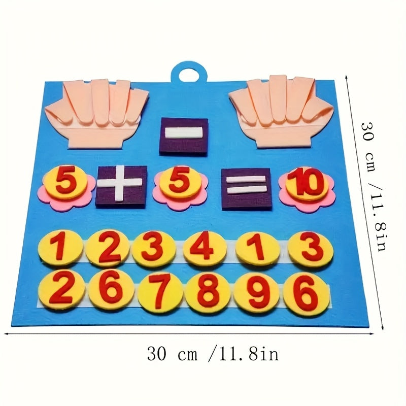 Felt Finger Puppets Counting Learning Tools - Math Toys for Early Development