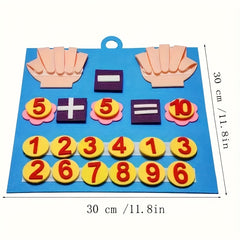 Felt Finger Puppets Counting Learning Tools - Math Toys for Early Development