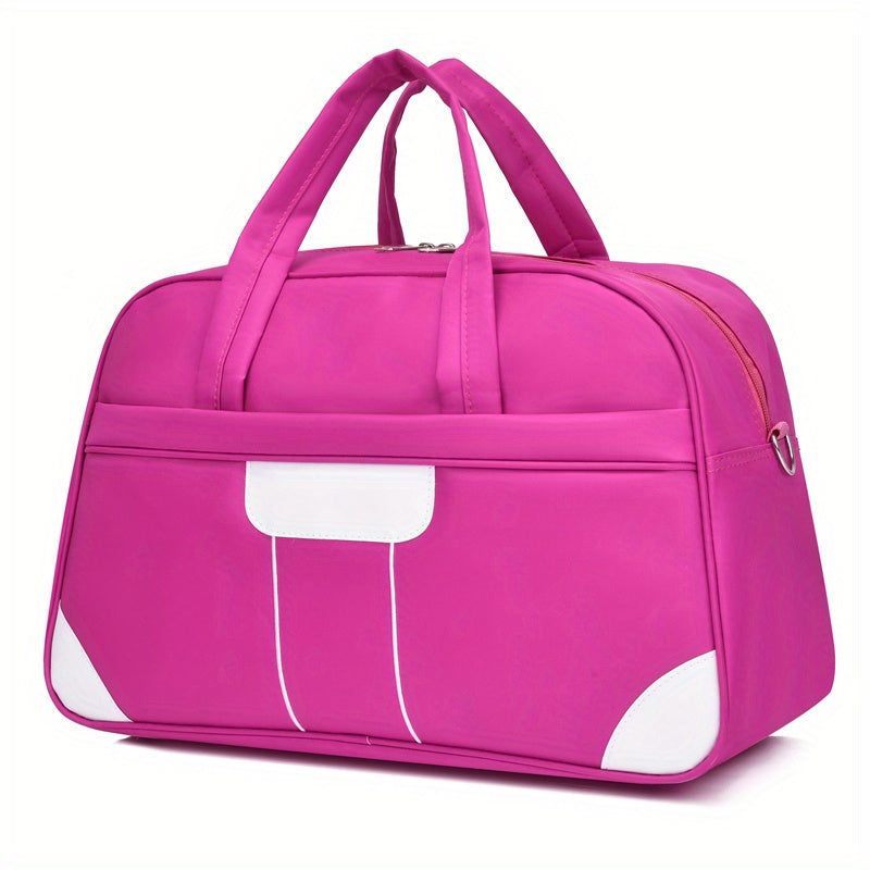 Colorblock Sports Handbag Large Capacity Luggage Bag