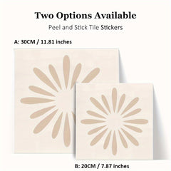 12pcs Moroccan Tile Stickers Waterproof & Non-slip Ethnic Floor Stickers