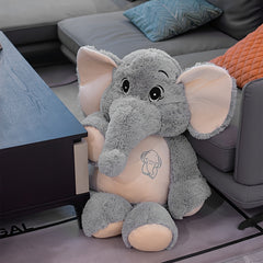 Large Gray Elephant Plush Stuffed Animal Toy Soft Durable Perfect Gift