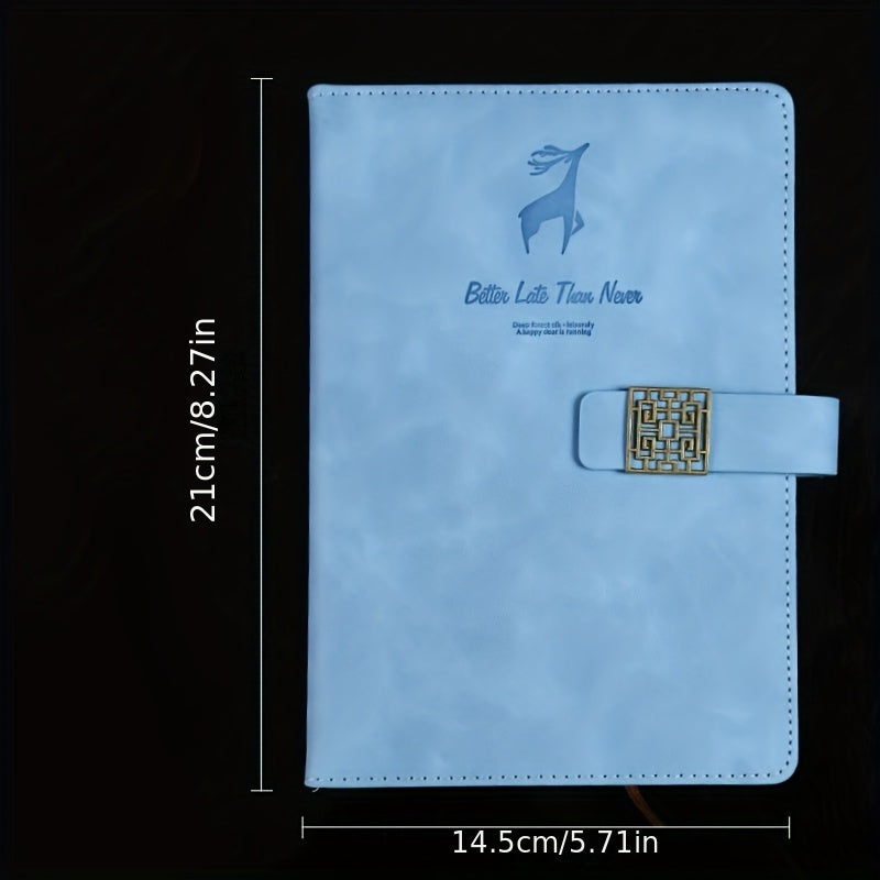 A5 PU Leather Notepad Magnetic Buckle Soft Journal