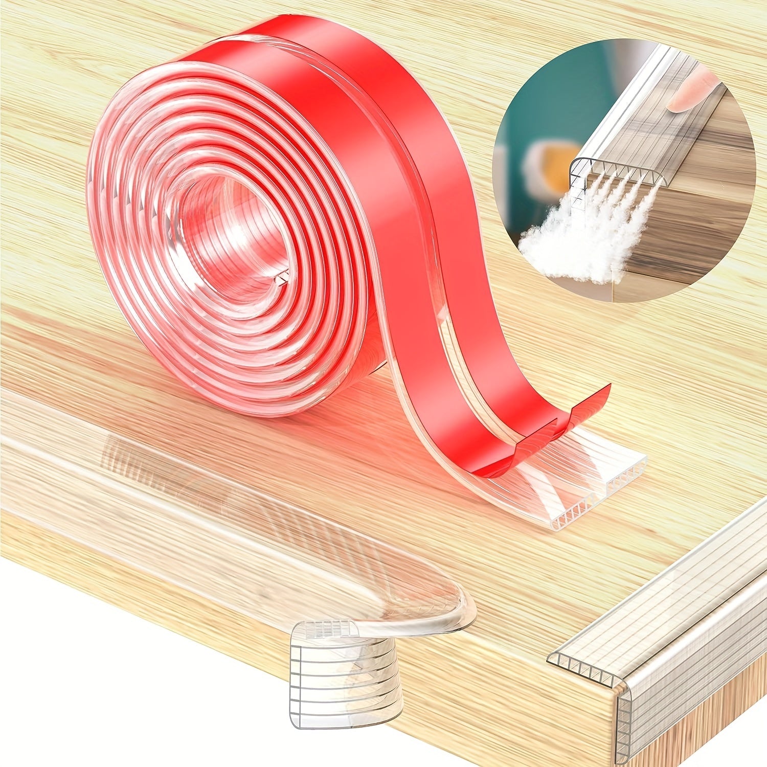 Clear Silicone Edge Protector Strip with Strong Adhesive &ndash; 201 Edge Protectors