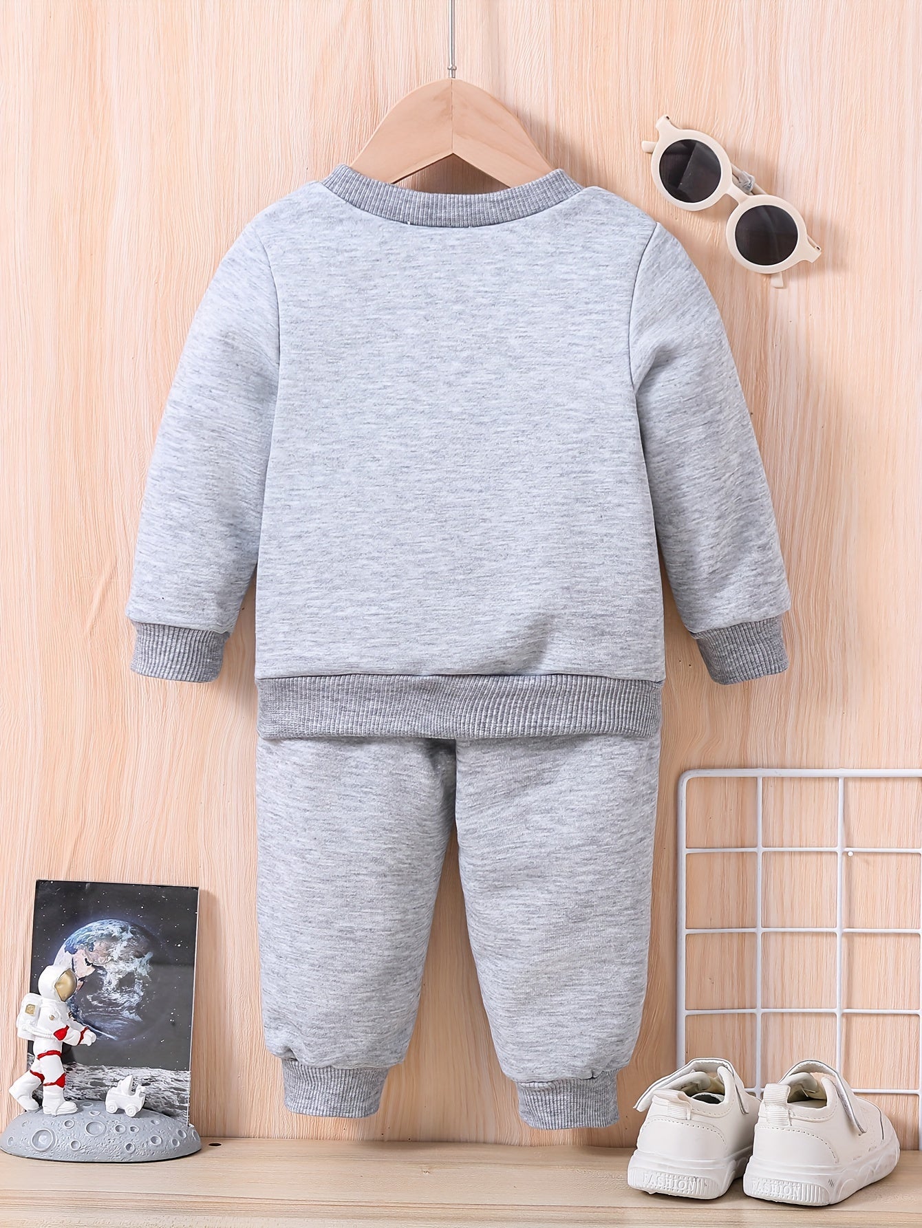 Baby LITTLE MAN Print Outfit Set