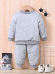 Baby & Football Player Print Outfit Set