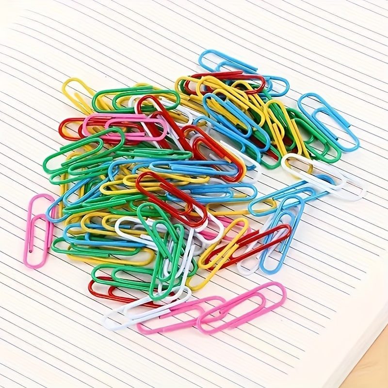 Colorful Paper Clips and Binder Clips Set